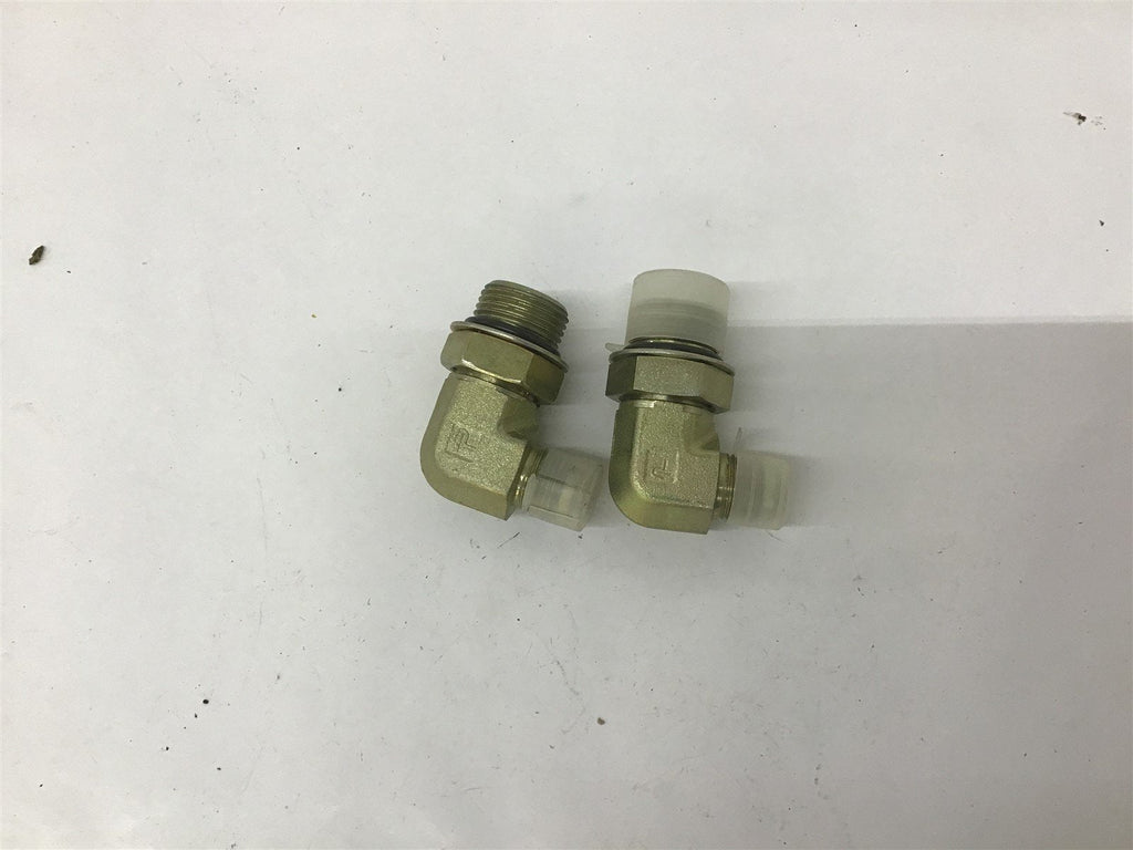 Parker Hydraulic / Pneumatic Fittings 1" 3/4" Elbow Lot Of 2