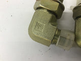 Parker Hydraulic / Pneumatic Fittings 1" 3/4" Elbow Lot Of 2