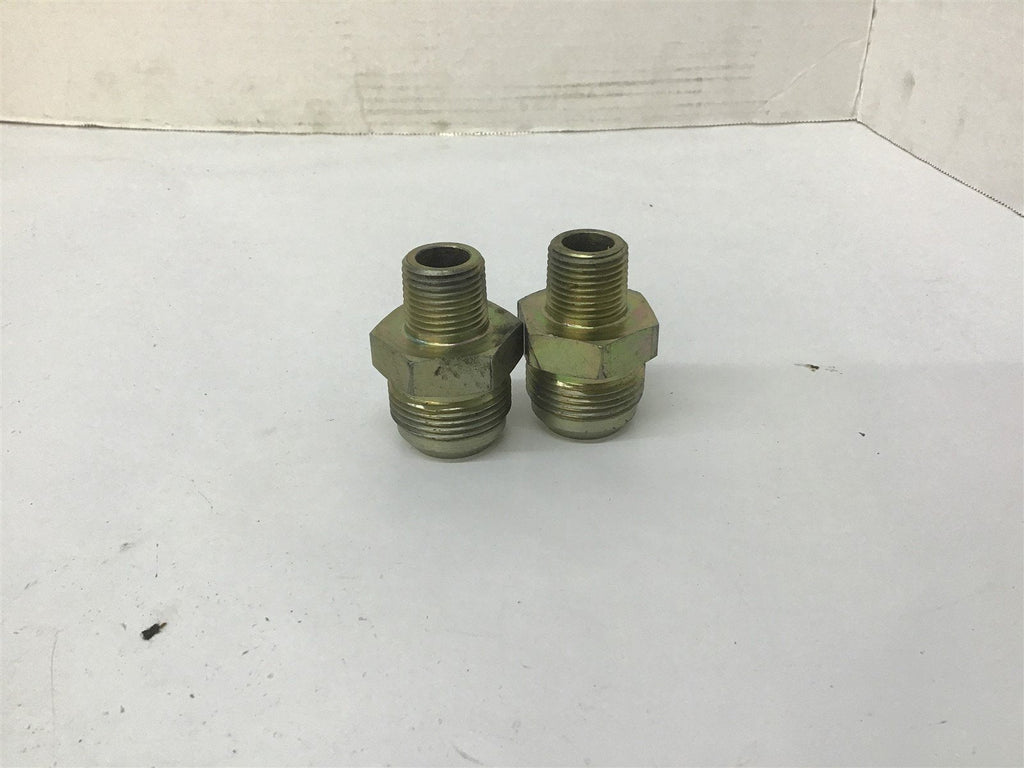 Hydraulic / Pneumatic Fittings 1" To 3/4" Male Adapter Brass Lot Of 2