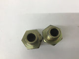Hydraulic / Pneumatic Fittings 1" To 3/4" Male Adapter Brass Lot Of 2