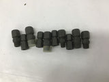 Assorted Parker 6BU And 8BU 1/4" And 3/8" Fittings Lot Of 10