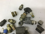 Assorted Hydraulic / Pneumatic Fittings Lot Of 25