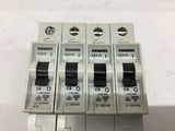 Siemens 5SX2 Circuit Breaker 277 V 1 P Lot Of 4