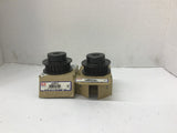 TB Wood's W228M12 Sprocket Lot Of 2 21 Grooves 2 1/2" 5/8" 1/2" Belt Width