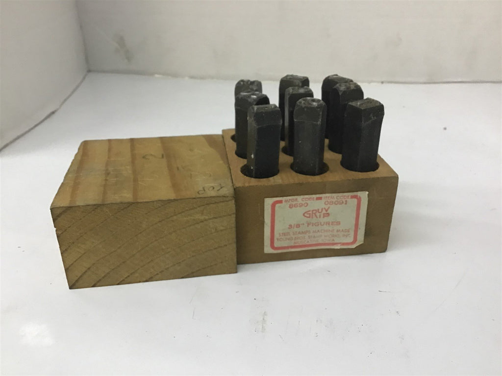 Gruv Grip 3/8" Figures Steel Stamps