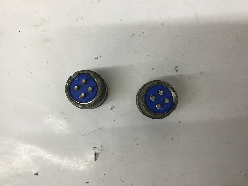 Amphenol 18-10PF Connector Lot Of 2