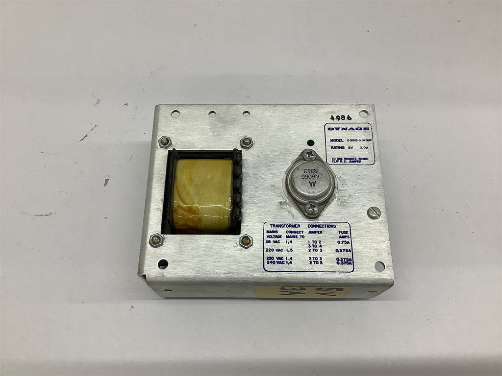 Dynage QSB5-3.0/OVP Power Supply 240 VAC 0.375 A