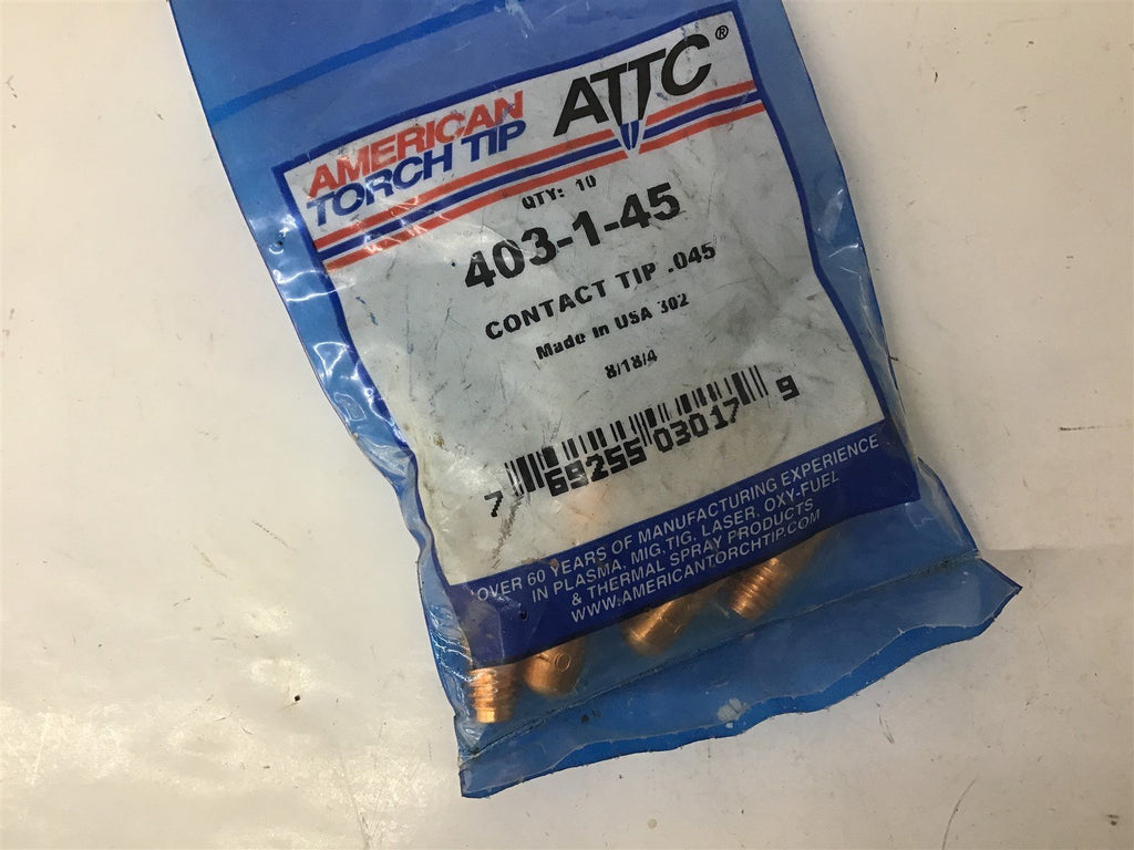 ATTC 403-1-45 Contact Tip 0.45 Pack Of 6