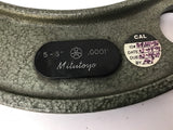 Mitutoyo Micrometer 5-3" .0001" 103-220A