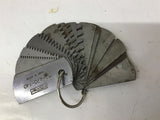 Fowler 52-470-140 Involute Gear Tooth Gage 14 Leaves
