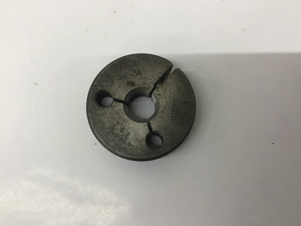 J&L 1/2-20 UNF-3A Thread Ring Gage GO .4875
