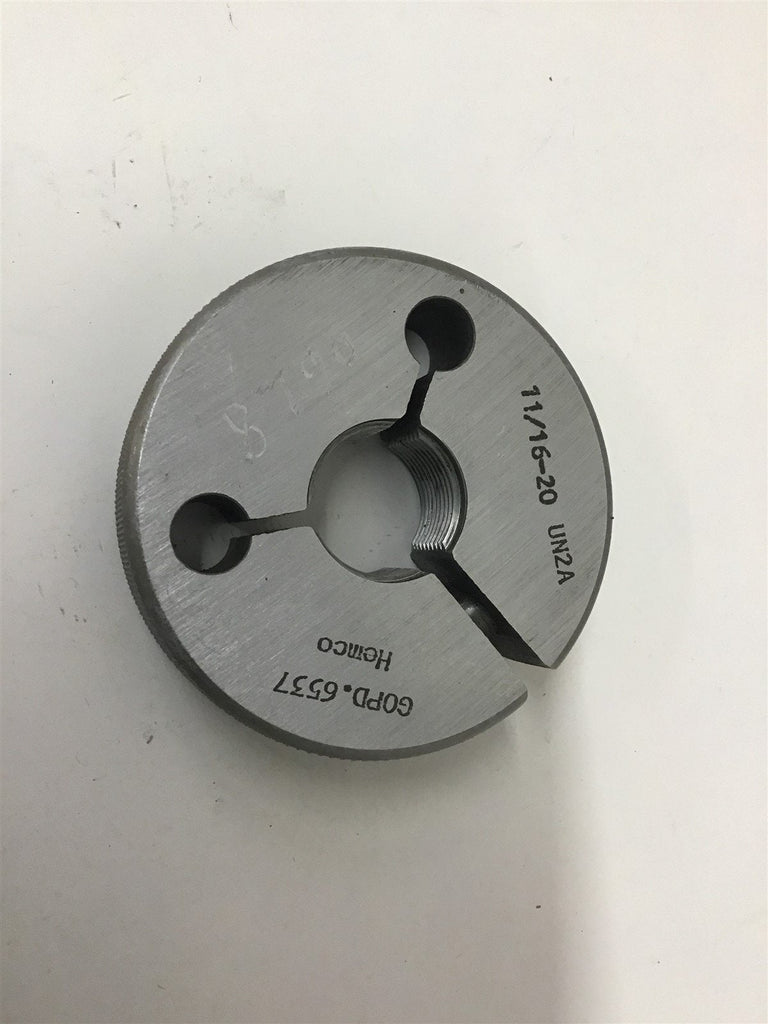 Hemco 11/16-20 UN2A Thread Ring Gage GO .6537