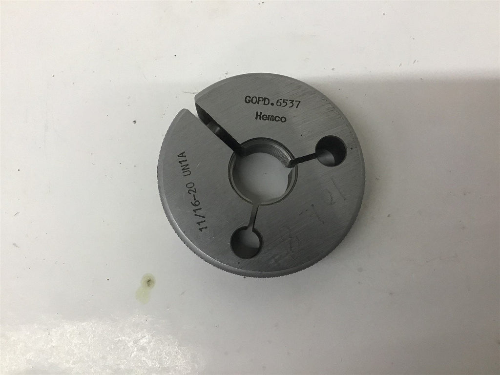Hemco 11/16-20 UN1A Thread Ring Gage