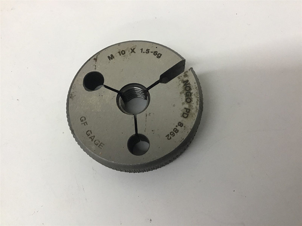 GF Gage M10x1.5-6G Thread Ring Gage NOGO 8.862