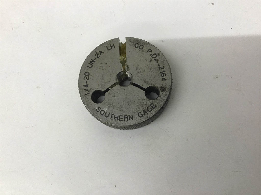 Southern Gage 1/4-20 UN-2A Thread Ring Gage GO .2164
