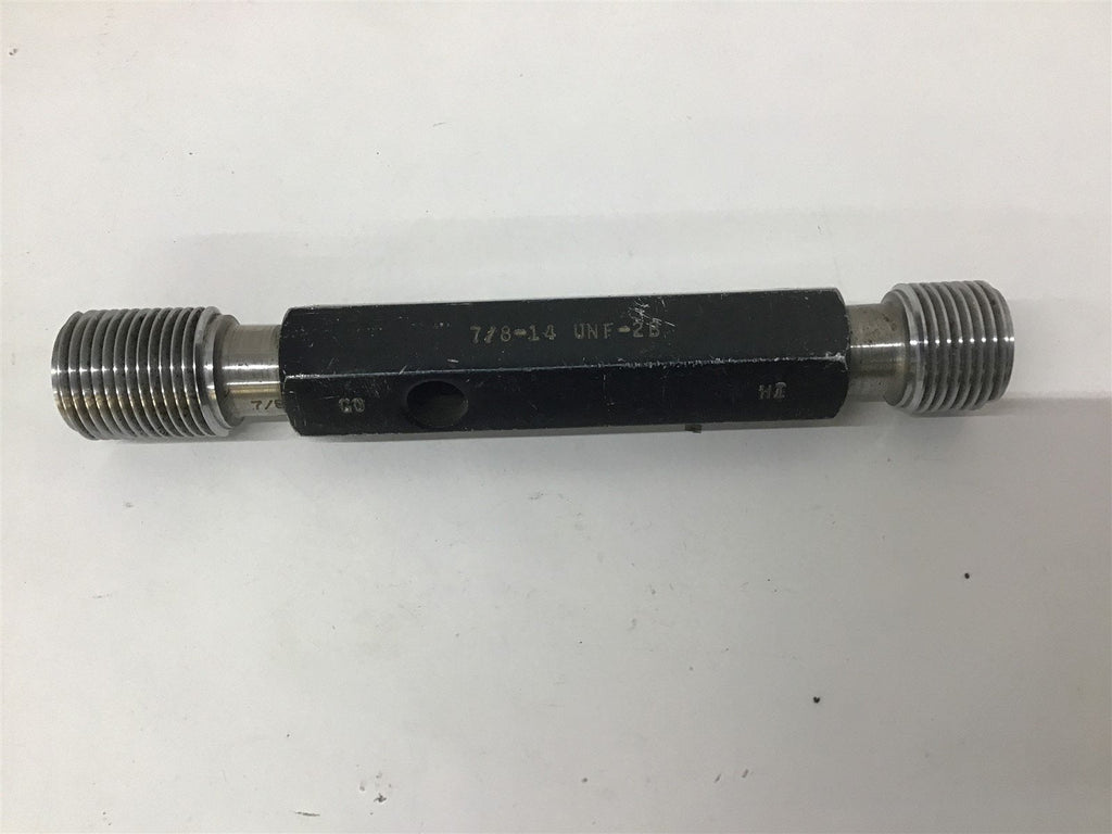 Gage Assembly Co 7/8-14 UNF-2B Thread Plug Gage GO .8286 NOGO .8356