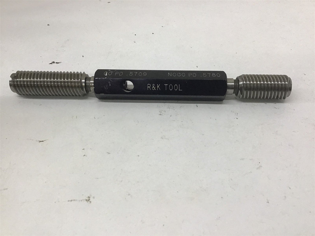 RK Tool .625-.0833P-.2500L UNS2B Thread Plug Gage GO .5709 NOGO .5780