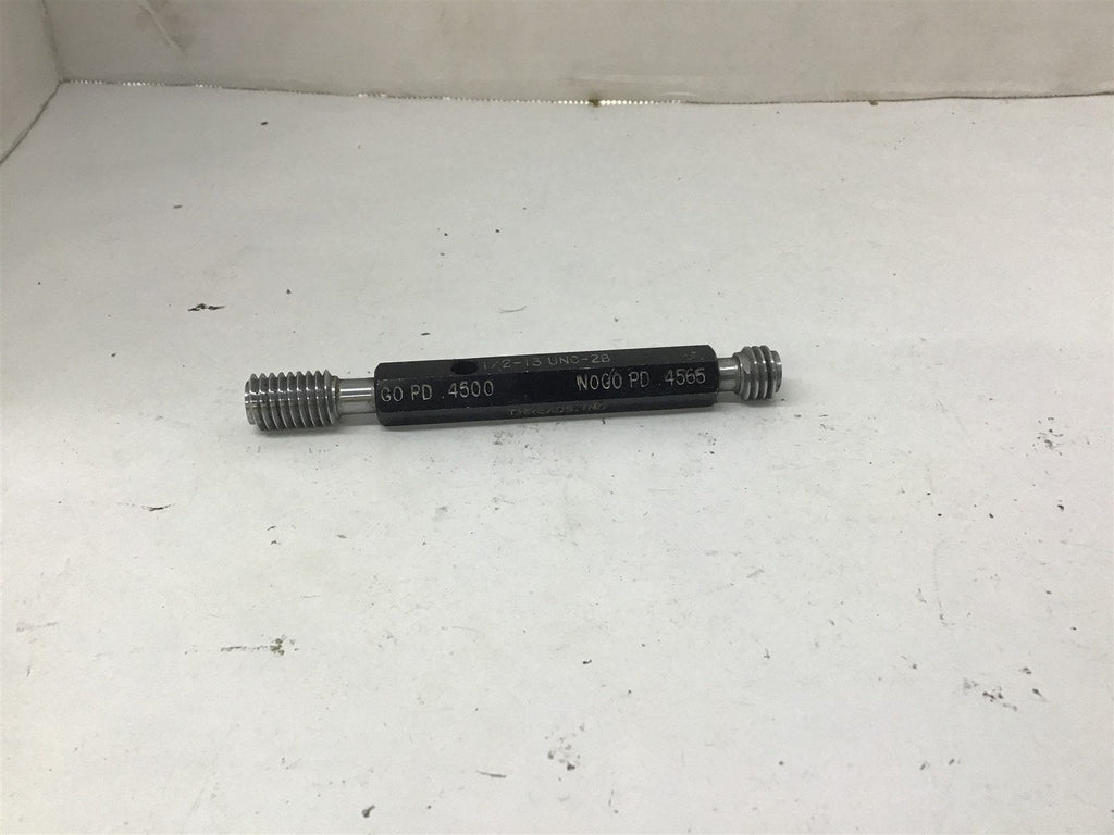 Threads Inc 1/2-13 UNC-2B Thread Plug Gage GO .4500 NOGO .4565