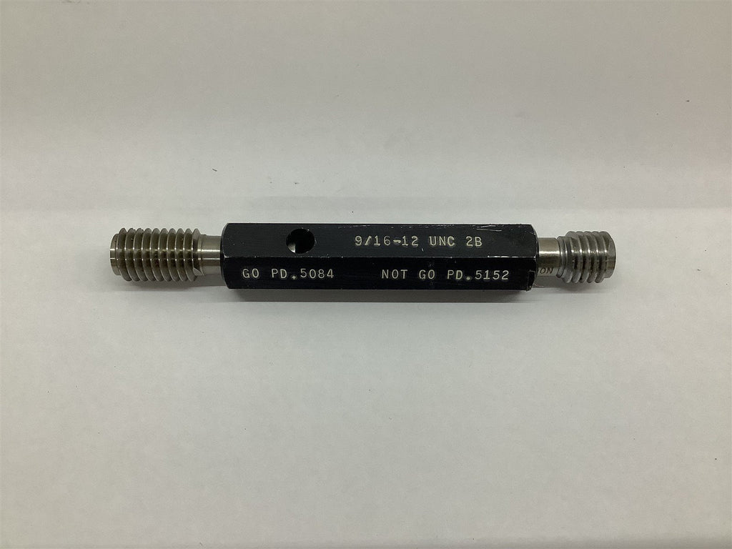 R&K Tool 9/16-12 UNC 2B Threaded Plug Gage GO .5084 NO GO .5152