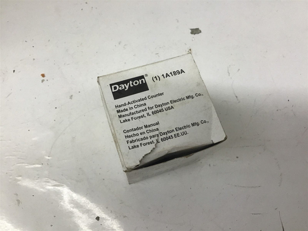 Dayton 1A189A Hand-Activated Counter