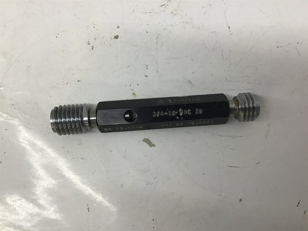 R And K Tool 3/4-10 UNC-2B Thread Plug Gage GO .6850 NOGO .6927