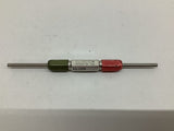 Dundick Class X Pin Plug Gage GO .1235 NOGO .1245