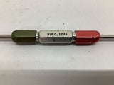 Dundick Class X Pin Plug Gage GO .1235 NOGO .1245