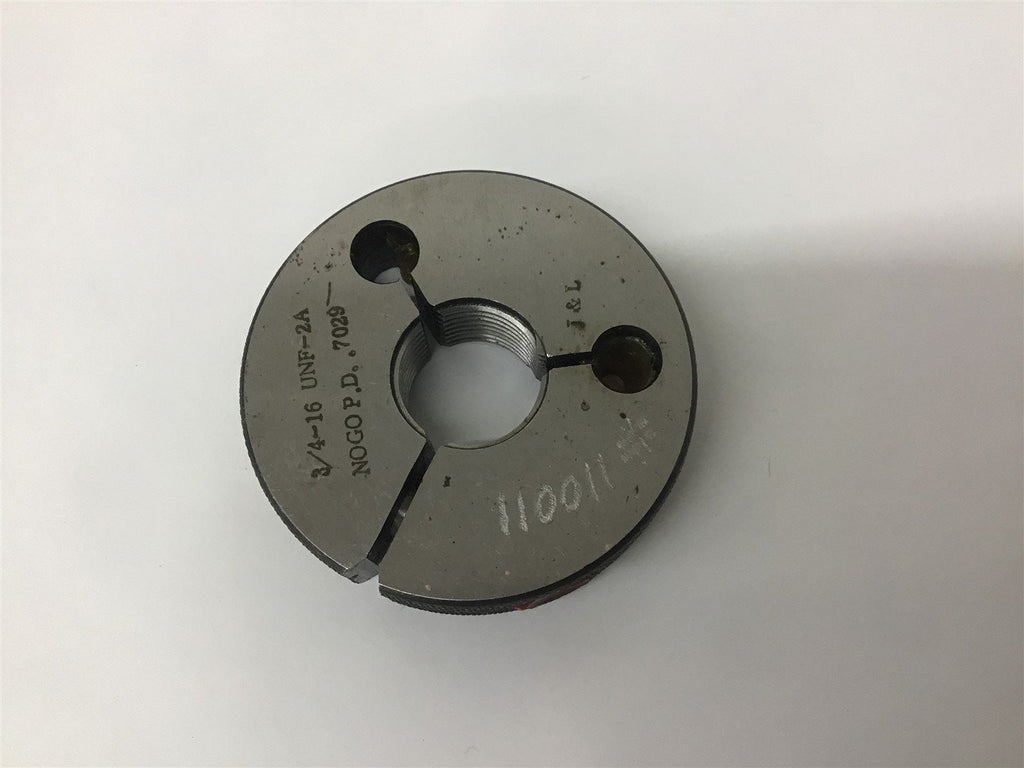 JL 3/4-16 UNF-2A Thread Ring Gage NOGO .7029