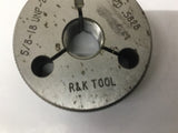 RK Tool 5/8-18 UNF-2A Thread Ring Gage No Go .5828