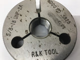 RK Tool 5/8-18 UNF-2A Thread Ring Gage No Go .5828