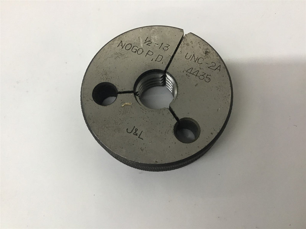 JL 1/2-13 UNC-2A Thread Ring Gage NOGO .4435