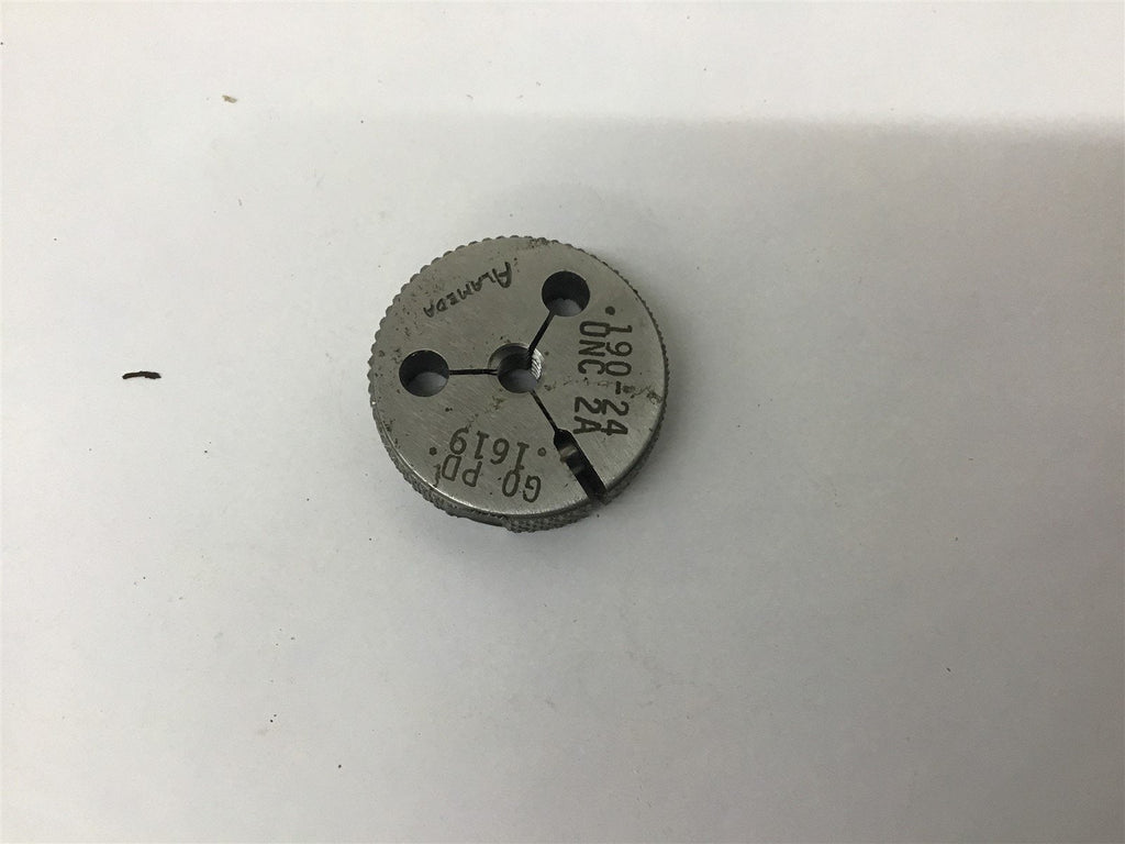 Alameda .190-24 UNC-2A Thread Ring Gage Go .1619