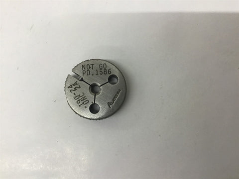 Alameda .190-24 UNC-2A Thread Ring Gage No Go .1586