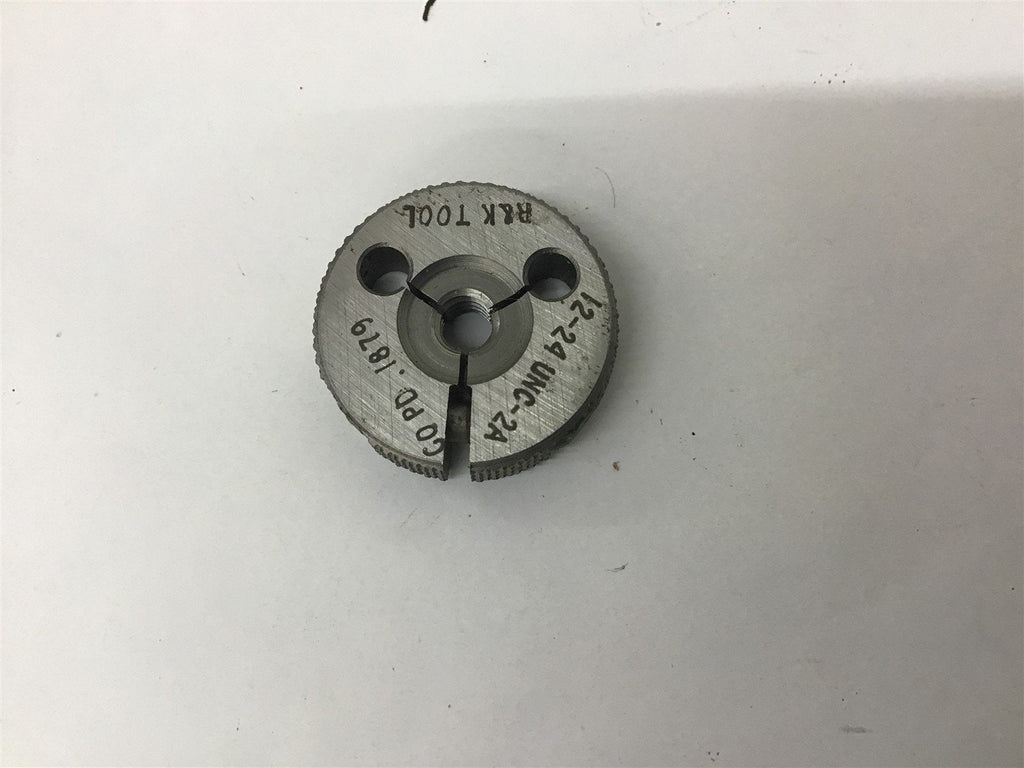 RK Tool 12-24 UNC-2A Thread Ring Gage Go .1879