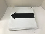 12" x 12" Arrow Signs Lot Of 13