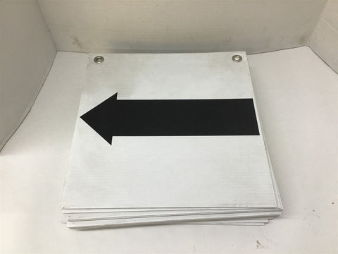 12" x 12" Arrow Signs Lot Of 13