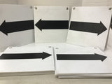 12" x 12" Arrow Signs Lot Of 13
