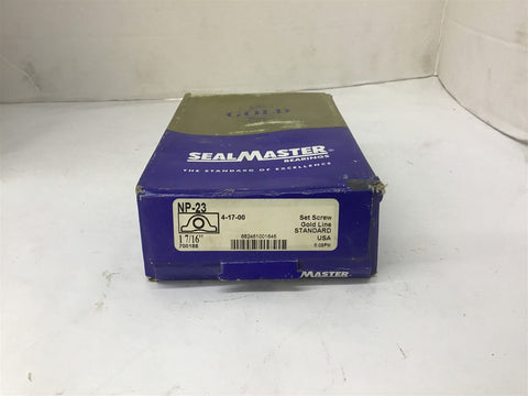 Seal Master NP-23 Gold-Line Pillow Block Bearing 1 7/16"