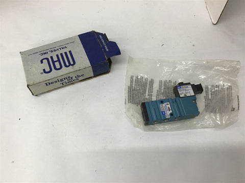 MAC 411A-BOA-DM-DFBJ-2KJ Solenoid Valve DMB-DFBJ-2KJ 24 VDc 1.8 Watts 120 PSI