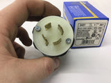 Leviton 2431 Locking Electrical Plug 3 Pole 4 Wire-Grounding 3 PH