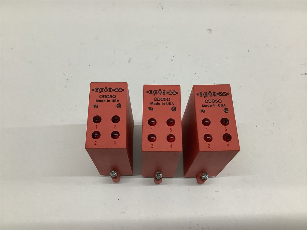 Opto 22 ODC5Q Output Module Red Lot Of 3