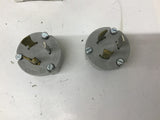 Arrow Hart 6202 20A 125V Locking Plug Lot Of 2