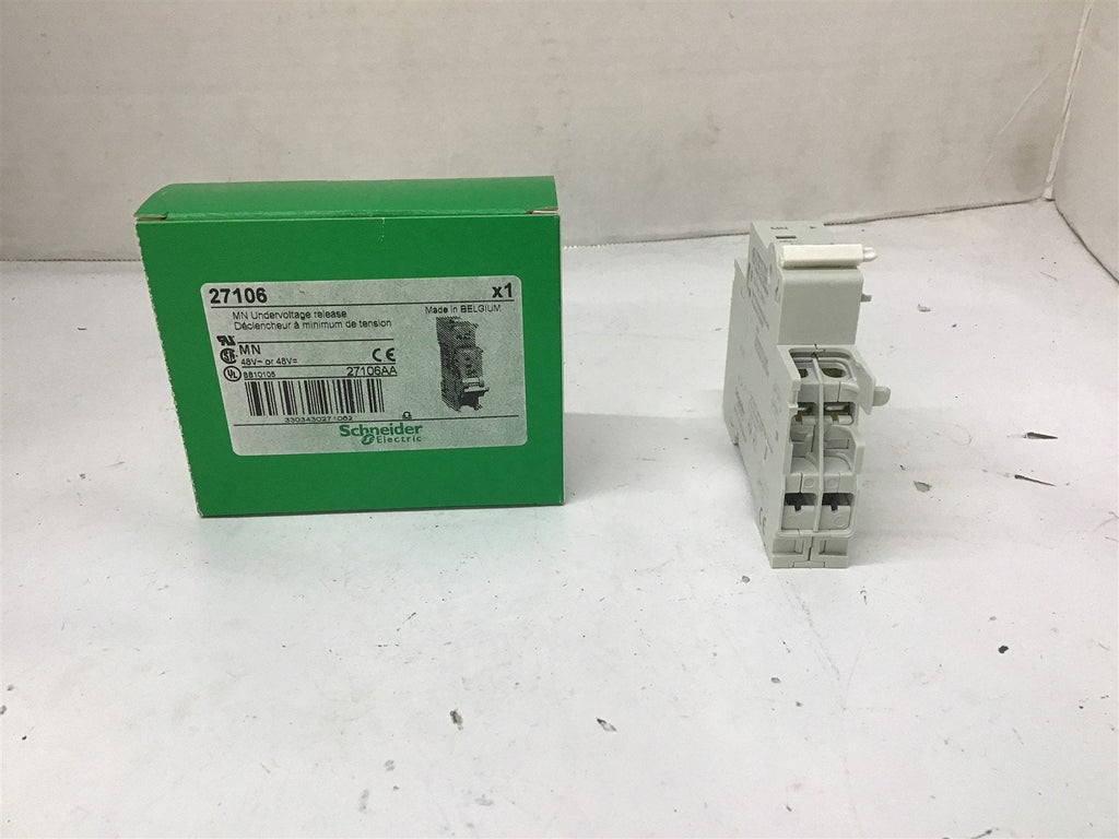 Schneider Electric 27106 MN Under Voltage Release Circuit Breaker 48V AC/DC