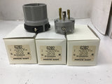 Arrow Hart 6202 20A 125V Locking Plug Lot Of 3