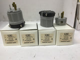 Arrow Hart 6202 20A 125V Locking Plug Lot Of 4