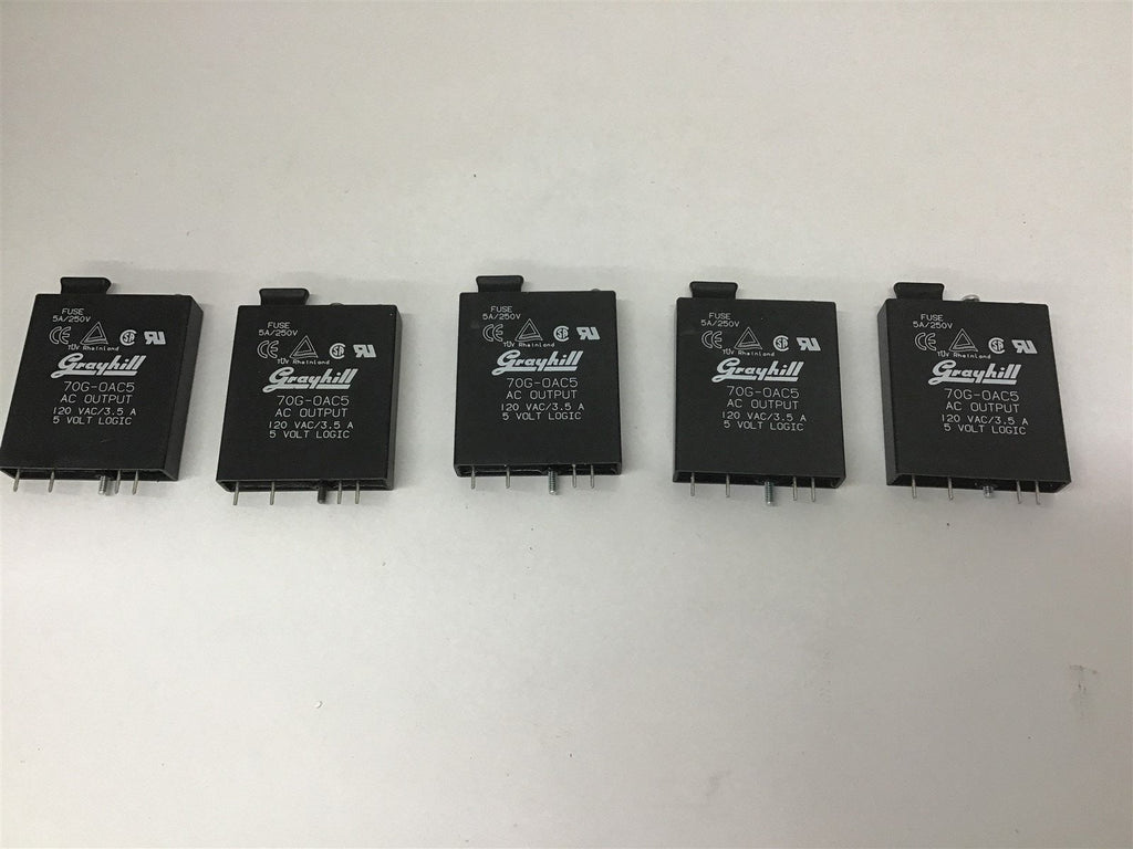 Grayhill 70G-OAC5 Output Module Lot Of 5