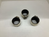 TBA Inc NHC-2 No Hub Coupling Cast Iron 2" Lot Of 3