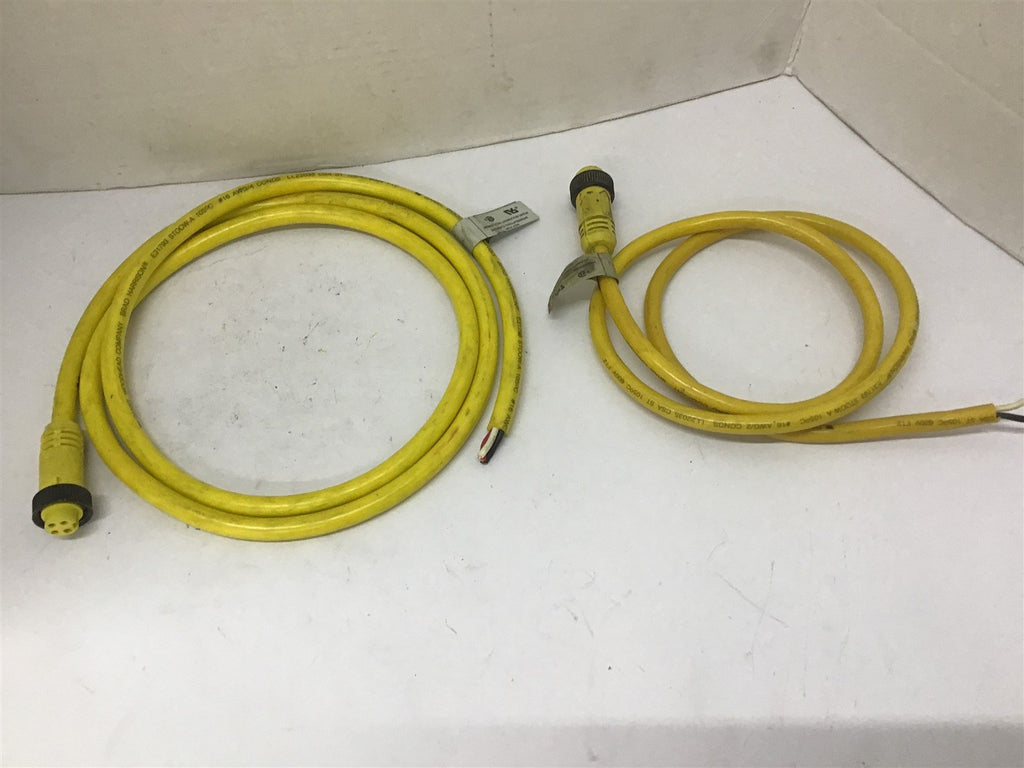 Woodhead Brad Harrison E31793 16 AWG 5' L and 3' L Lot Of 2