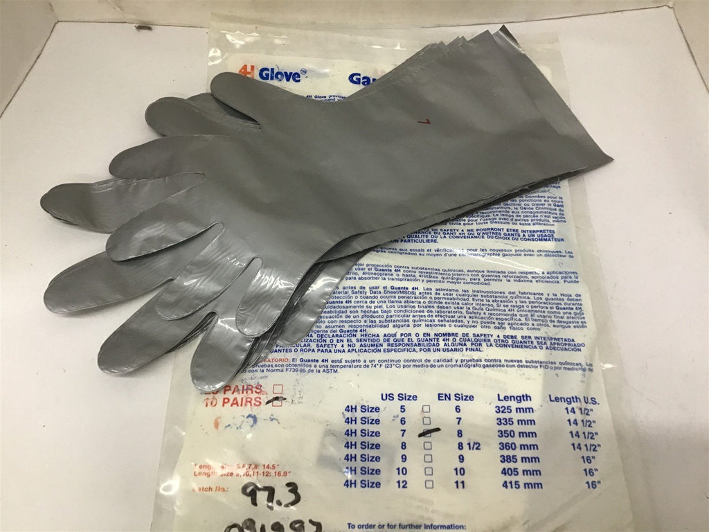 Safety 4 Inc 4H Gloves Size US 7 EN 8 10 Pair