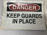 Danger Sticker 7" x 5" Lot Of 10